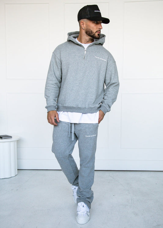 Straight Leg Joggers - Grey