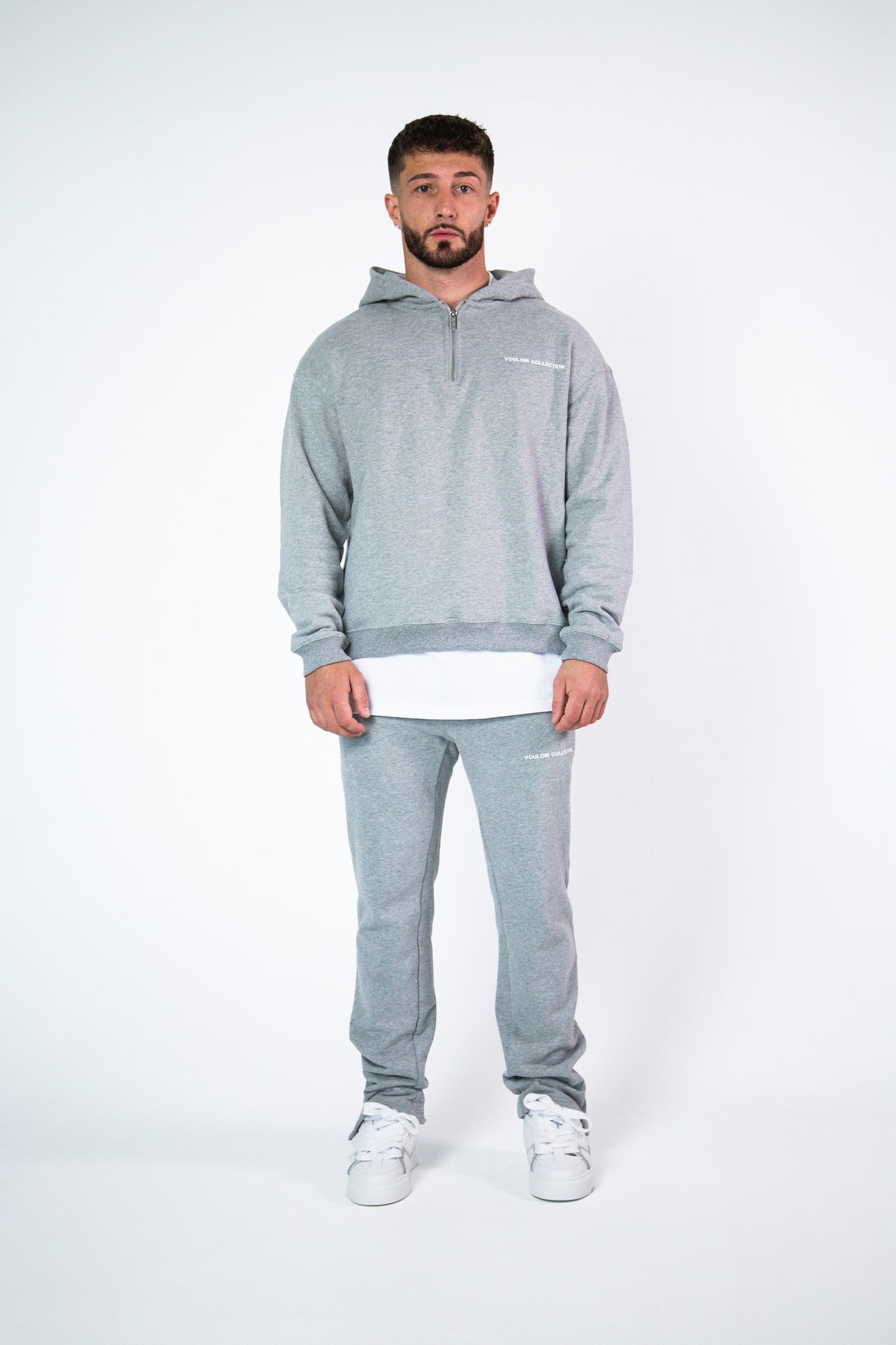 Straight Leg Joggers - Grey