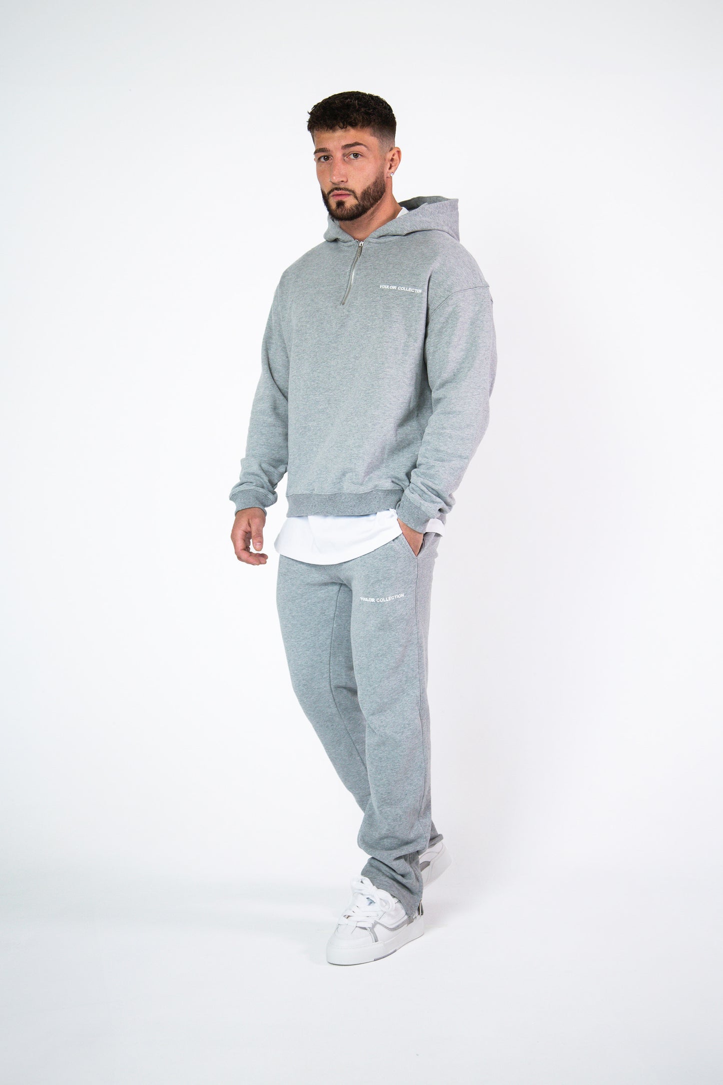 Straight Leg Joggers - Grey